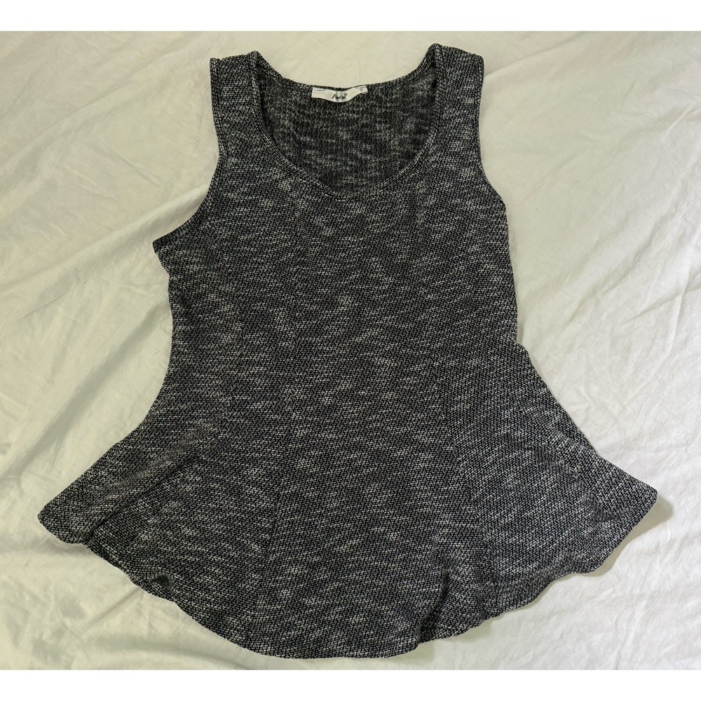 Papaya Grey Fit N Flare Stretch Vest Top Sz L Juniors Sleeveless Casual